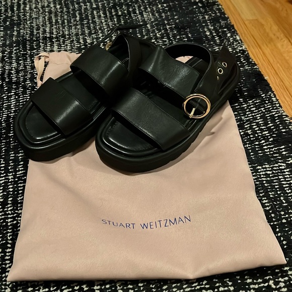 Stuart Weitzman leather sandal - Picture 1 of 6